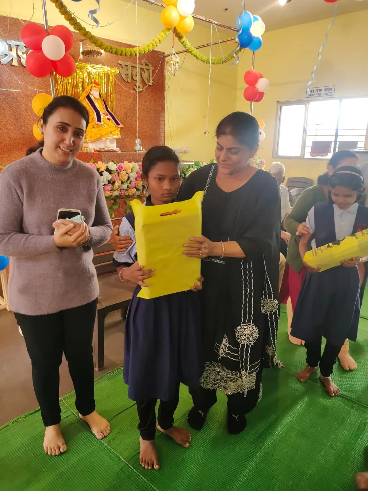 CMLL team visiting DnyanJyoti Niwasi Andh Vidyalaya residential school